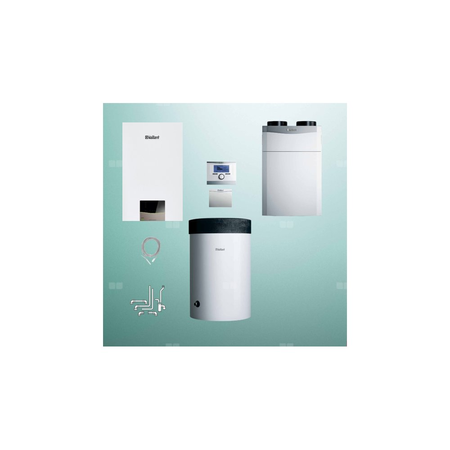 Pakiet - Kocioł gazowy jednofunkcyjny VAILLANT ecoTEC exclusive VC 20CS/1-7 kondensacyjny wiszący 2.8 - 21 kW + RegulatorsensoCOMFORT 720 + RekuperatorrecoVAIR 360/4E + Moduł sterowaniaVR 921 + Zasobnik c.w.uVIH R 200/6 M