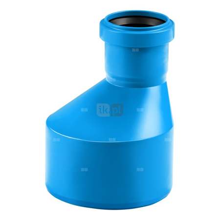 Złącze MAGNAPLAST Ultra dB UDBR redukcja, PP-m (niebieski), DN 75 x DN 50 (ww x wz), do kanalizacji