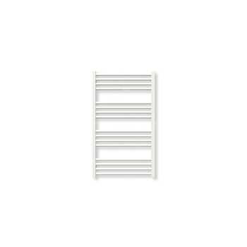 Grzejnik elektryczny TERMA FIONA 900 x 530 mm, kolor biały soft, moc 400 W, podłączenie E8, kabel spiralny z wtyczką biały