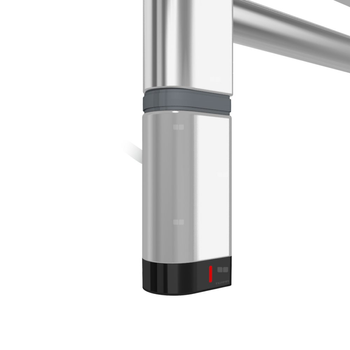 Grzałka TERMA One D30x40 Lewy, 600W Tuba, Chrom CRO, kabel prosty bez wtyczki [srebrzysty, 1,5m, logo Terma, instr. TERMA]