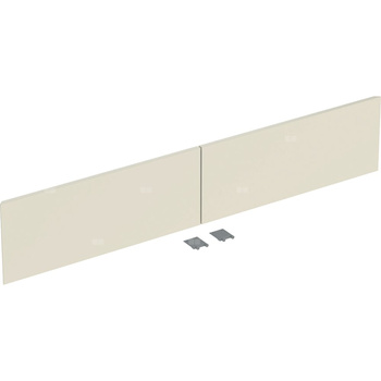 Zestaw frontów szuflad (2 szt.) do dolnej szafki pod umywalkę z dwoma szufladami GEBERIT ONE, kol. piaskowoszary  wysoki połysk