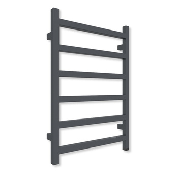 Grzejnik elektryczny TERMA SIMPLE ONE 720 x 500 mm, kolor metaliczna czerń, moc 300 W, podłączenie E1, kabel prosty bez wtyczki biały