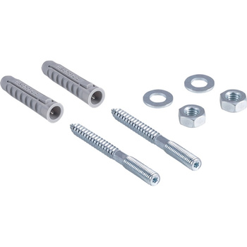 Elementy mocujące Geberit do ścianki międzypisuarowej ze szkła