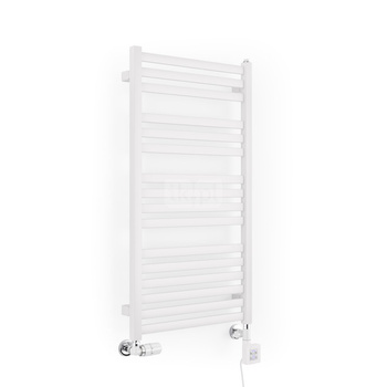 Grzejnik drabinkowy Concept By TERMA MALTA, podłączenie SX, wym. 1210 x 600 mm, kolor biały drogowy RAL9016, moc 608W