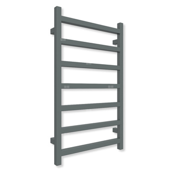 Grzejnik drabinkowy TERMA SIMPLE, podłączenie SX, wym. 840 x 500 mm, kolor błyszcząca szarość (farba), moc 306W