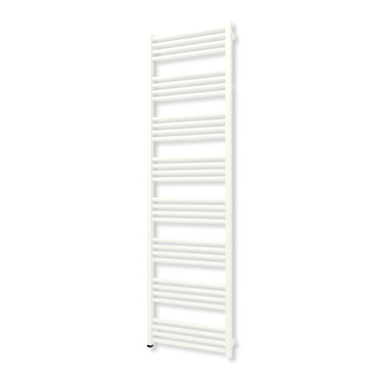 Grzejnik elektryczny TERMA FIONA ONE 1860 x 530 mm, kolor biały drogowy RAL9016, moc 800 W, podłączenie E8, kabel prosty bez wtyczki czarny