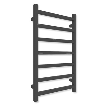 Grzejnik drabinkowy TERMA SIMPLE, podłączenie SX, wym. 840 x 500 mm, kolor czarny sygnałowy mat RAL9004 (farba), moc 306W