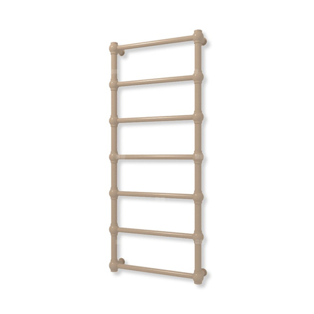 Grzejnik elektryczny TERMA RETRO 1170 x 500 mm, kolor kwarc, moc 300 W, podłączenie E8, kabel spiralny z wtyczką żółty