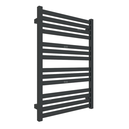 Grzejnik elektryczny TERMA MARLIN 530 x 780 mm, kolor czarny głęboki mat RAL9005, moc 400 W, podłączenie E1, kabel spiralny z wtyczką