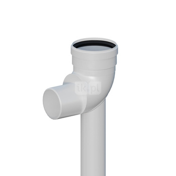 Kolano PP 87 st. redukcyjne DN80/60mm na podstawie L500mm z uszczelką [EPDM]