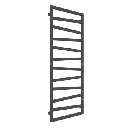 Grzejnik drabinkowy TERMA ZIGZAG, podłączenie ZX, wym. 1310 x 500 mm, kolor szary czarny RAL7021, moc 490W