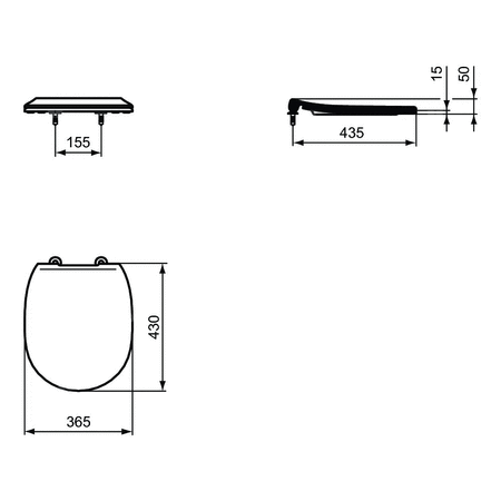 CONNECT DESKA SEDESOWA ZWYKŁA THIN
