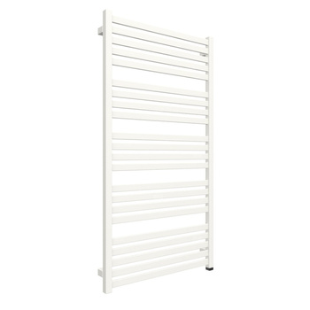 Grzejnik elektryczny TERMA MARLIN ONE 630 x 1185 mm, kolor biały drogowy RAL9016, moc 800 W, podłączenie E8, kabel spiralny z wtyczką 2,5m biały