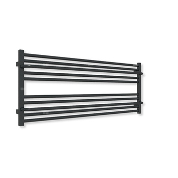 Grzejnik drabinkowy TERMA LIMA, podłączenie PX, wym. 500 x 1200 mm, kolor czarny jak kruk połysk RAL9005 (farba), moc 578W