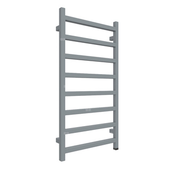 Grzejnik elektryczny TERMA SIMPLE ONE 960 x 500 mm, kolor szary ciemniejszy RAL7046, moc 400 W, podłączenie E8, kabel prosty bez wtyczki czarny