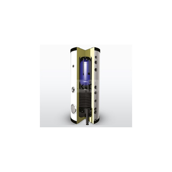 Zbiornik buforowy stojący ELEKTROMET WGJ-B MULTI 700-180 pojemność 700 l z wężownicą, izolacja: pianka poliuretanowa, kolor: skay biały