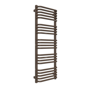 Grzejnik elektryczny TERMA ALEX 400 x 1140 mm, kolor szlachetny brąz, moc 400 W, podłączenie E1, kabel prosty bez wtyczki 1,5m srebrzysty