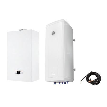 Pakiet - Kocioł gazowy jednofunkcyjny BERETTA QUADRA X 25R kondensacyjny wiszący 3.1 - 25 kW + WymiennikVulcan 100L wiszący + Czujnik c.w.u.