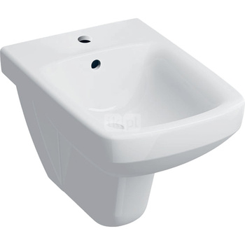 Geberit Selnova Square Bidet wiszący, B35cm, H35.5cm, T53cm, z przelewem, z otworem na baterię