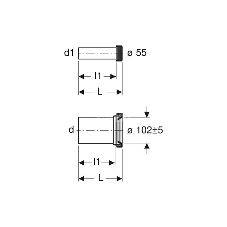 Zestaw zaślepek Geberit (2 szt.): Biały-alpin
