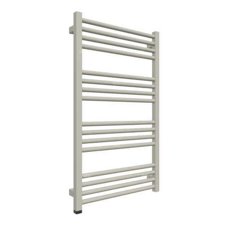 Grzejnik elektryczny TERMA FIONA ONE 530 x 900 mm, kolor szary jedwabisty RAL7044, moc 400 W, podłączenie E1, kabel prosty bez wtyczki 1,5m srebrzysty