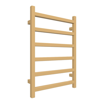 Grzejnik drabinkowy TERMA SIMPLE, podłączenie SX, wym. 720 x 500 mm, kolor złoty połysk