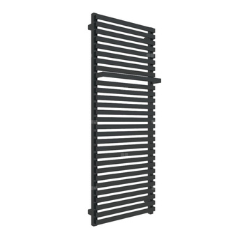 Grzejnik drabinkowy TERMA CITY ONE, podłączenie S1, wym. 1320 x 500 mm, kolor czarny jak kruk mat RAL9005, moc 739W