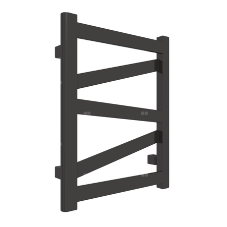 Grzejnik elektryczny TERMA VIPERA 400 x 510 mm, kolor heban, moc 200 W, podłączenie E1, kabel spiralny z wtyczką