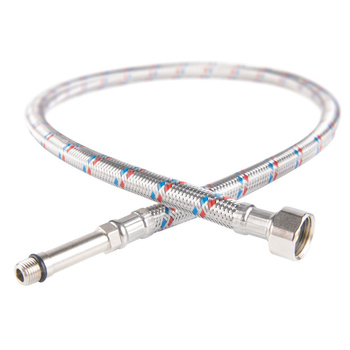 Wąż bateryjny w oplocie stalowym L-40 M10 x 3/8 długi