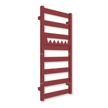 Grzejnik elektryczny TERMA VIVO 910 x 400 mm, kolor metaliczny czerwony, moc 300 W, podłączenie E1, kabel przyłącze ts1/ss1
