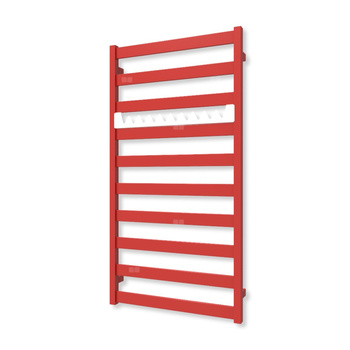 Grzejnik drabinkowy TERMA VIVO, podłączenie SX, wym. 1150 x 600 mm, kolor żywa czerwień soft (farba), moc 501W