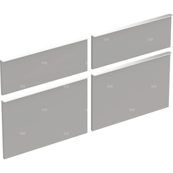 Zestaw frontów szuflad do dolnej szafki pod umywalkę GEBERIT iCon, kol. platynowy szer.1200 mm