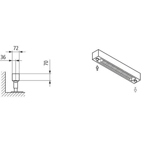 Kermi konwektor KNN21 280x72x5400 RAL 9016, 6 bar, bez osłony, podł. Uni