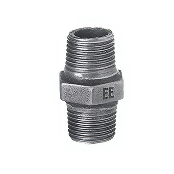 Nypel ODLEWNIA ZAWIERCIE N8 R-L/39/281 żeliwo (ocynk) 1 1/2'' (GZ)