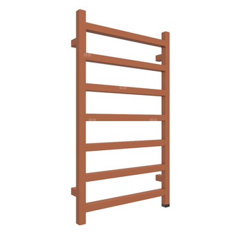 Grzejnik elektryczny TERMA SIMPLE ONE 840 x 500 mm, kolor jasna Cu, moc 300 W, podłączenie E8, kabel prosty bez wtyczki