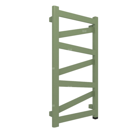 Grzejnik elektryczny TERMA VIPERA ONE 750 x 400 mm, kolor seledynowy groszkowy RAL6011, moc 200 W, podłączenie E1, kabel prosty bez wtyczki czarny