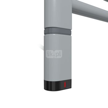 Grzałka TERMA One D30x40 Lewy, 600W \ Tuba, Metallic Stone, kabel spiralny z wtyczką [srebrzysty, 2,