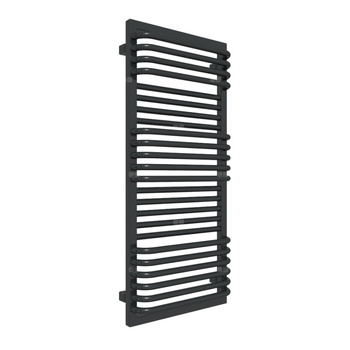 Grzejnik drabinkowy TERMA POC 2, podłączenie SX, wym. 1040 x 450 mm, kolor czarny jak kruk połysk RAL9005, moc 556W