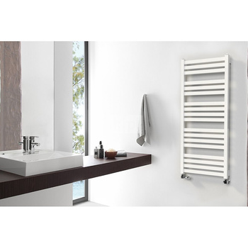 Grzejnik drabinkowy GORGIEL EBRO, podłączenie 11, wym. 950 x 350 mm, kolor biały mat RAL9016, moc 312W