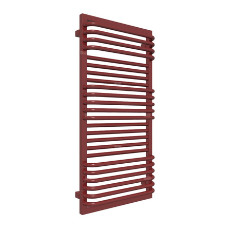 Grzejnik drabinkowy TERMA POC 2, podłączenie SX, wym. 1040 x 500 mm, kolor czerwony burgundzki RAL3011 (farba), moc 618W