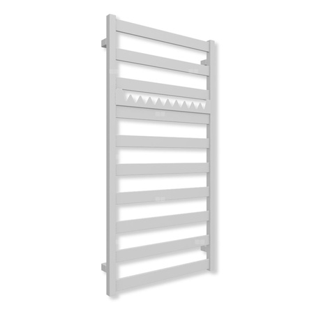 Grzejnik drabinkowy TERMA VIVO, podłączenie ZX, wym. 1150 x 600 mm, kolor szary mleczny soft (farba), moc 501W