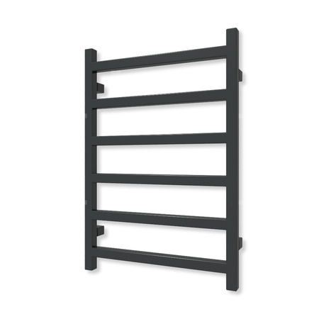 Grzejnik drabinkowy TERMA SIMPLE, podłączenie PX, wym. 720 x 500 mm, kolor czarny jak kruk mat RAL9005 (farba), moc 262W