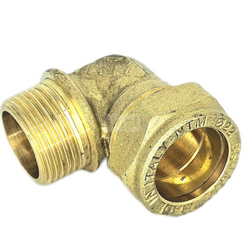 Kolano skręcane QIK Do rur miedzianych, mosiądz, 1'' x 28 mm (GZ x złącze skręcane)