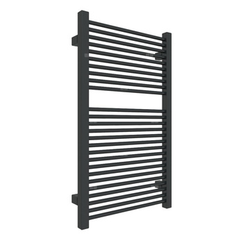 Grzejnik drabinkowy TERMA MIKE, podłączenie SX, wym. 735 x 430 mm, kolor czarny jak kruk soft RAL9005, moc 337W