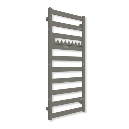 Grzejnik drabinkowy TERMA VIVO, podłączenie SX, wym. 1150 x 500 mm, kolor błyszczący żwir (farba), moc 433W