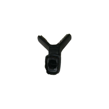 Ssawka obrotwa dwufunkcyjna z dwóch stron wykończona włosiem. Z je