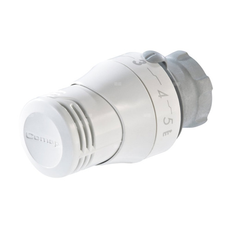 Głowica termostatyczna z mocowaniem zatrzaskowym do wkładek typu "Danfoss" z wymiennymi elementami ozdobnymi Danf.