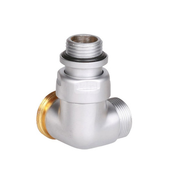 Zawór termostatyczny 3-osiowy CYLINDER, Lewy, GZ 1/2"-GZ 24-19, Satyna, (V75110RSX)