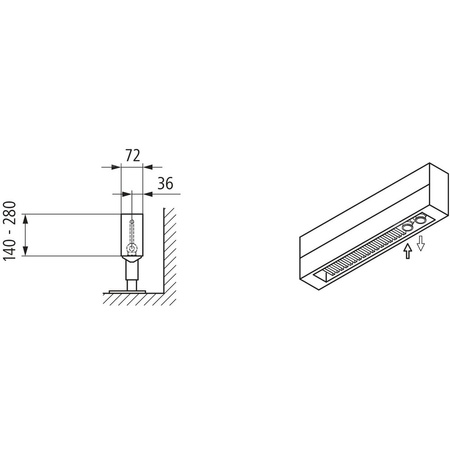 Kermi konwektor KNN21 70x72x1500 RAL9016, 6 bar, bez osłony, podł. 14