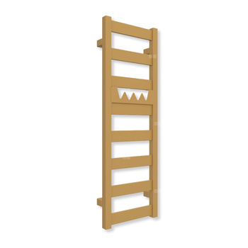 Grzejnik drabinkowy TERMA VIVO, podłączenie SX, wym. 910 x 300 mm, kolor ochra żółty RAL1024 (farba), moc 240W